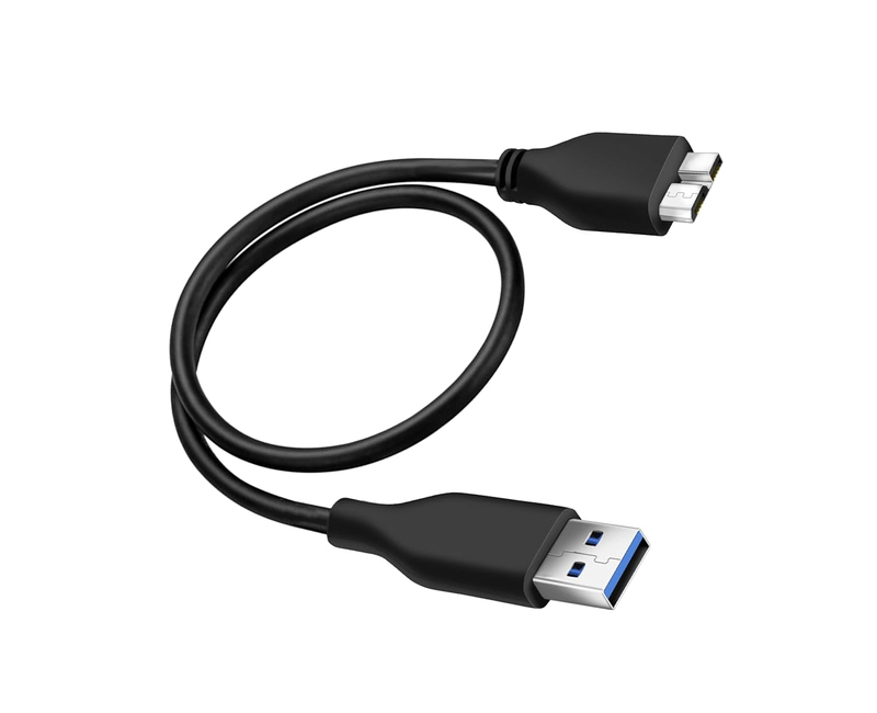USB 3.0 External Hard Drive Disk Cable-Black