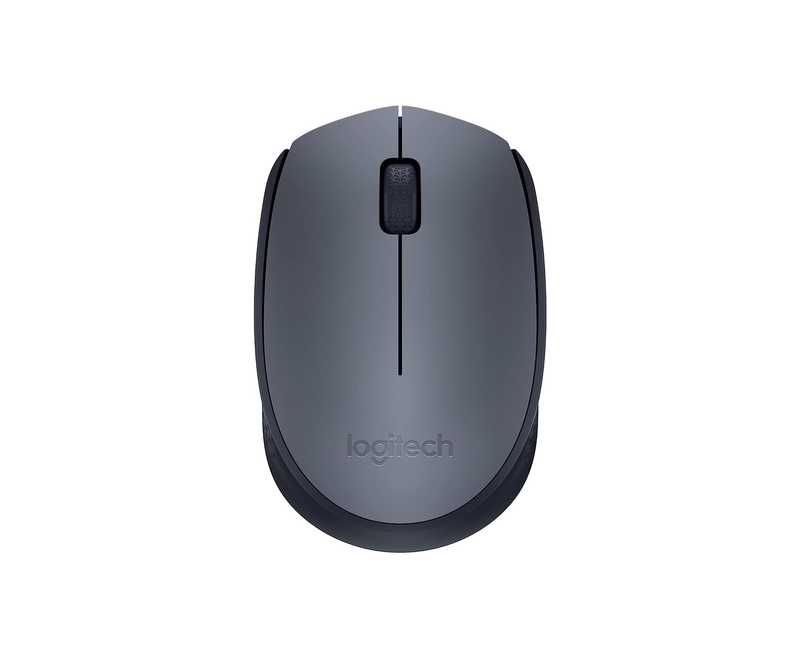 Logitech M170 Wireless Mouse– For Computer and Laptop Use, USB Receiver - Grey
