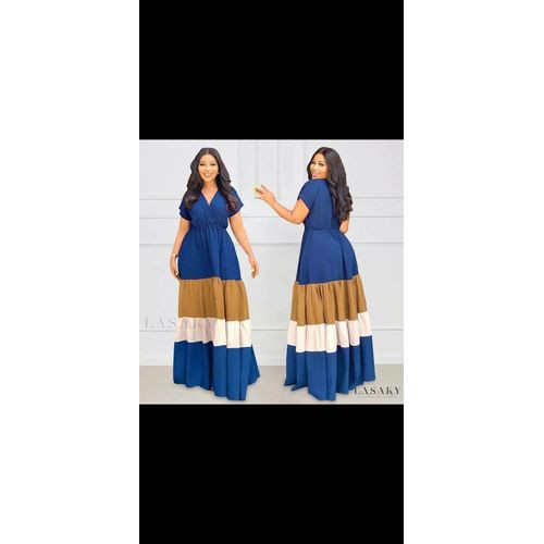 Party dress - Blue ' Red