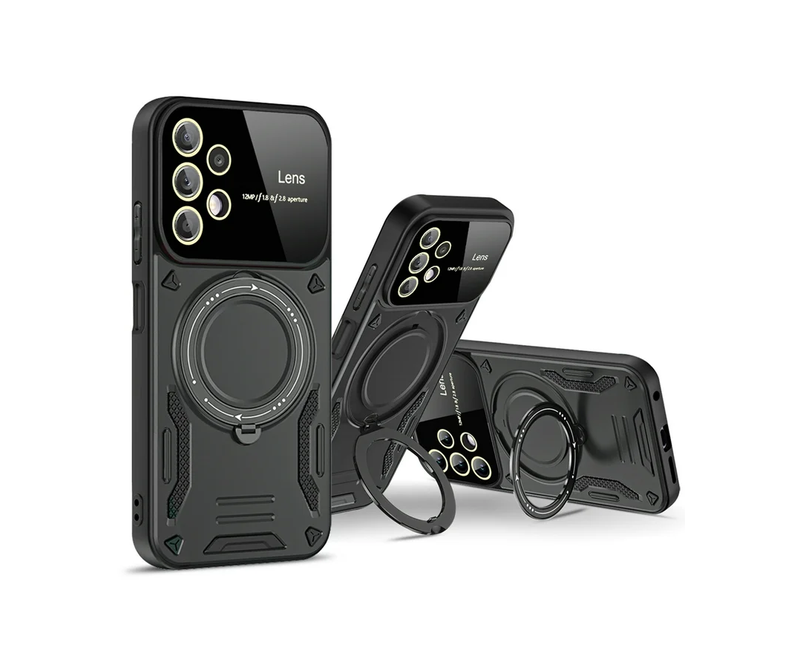 Finger Ring Magnetic Case For Samsung Galaxy A53 5G black Small each