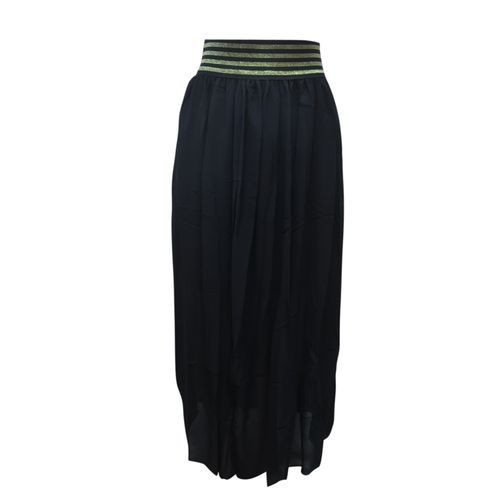 Maxi Chiffon Skirt - Black