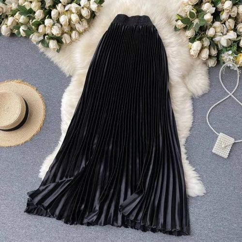 Ladies Fancy Long Skirt - Black
