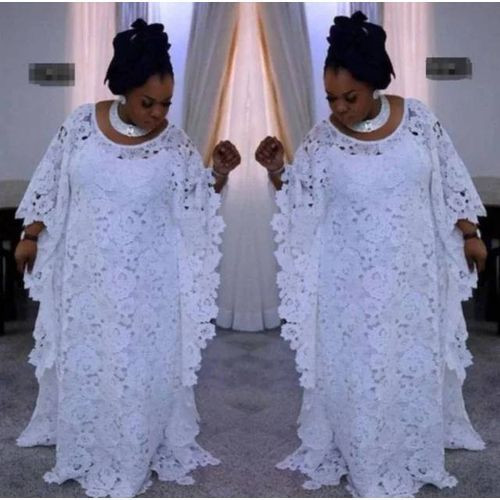 Ladies Elegant kaftern White