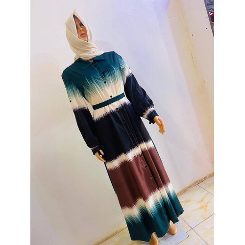 Ladies Muilt Color Dress - Muilt Colour