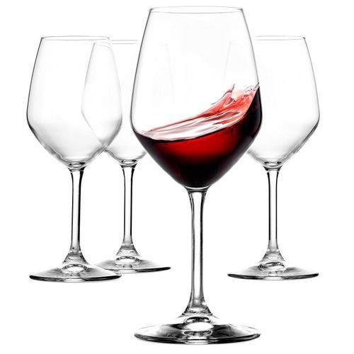 Quality 4 Cocktail And Wine Glasses-Transparent