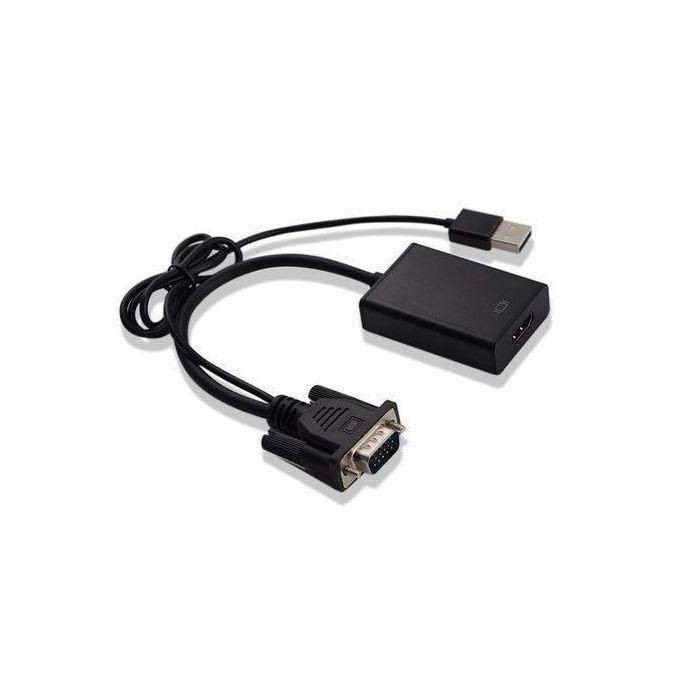VGA To HDMI Converter - Black