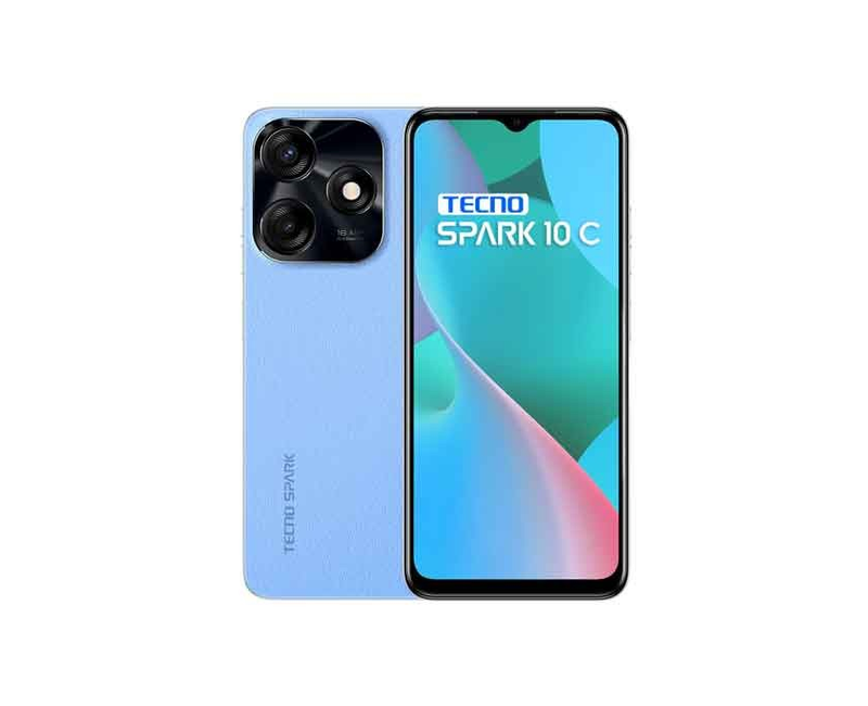 Tecno Spark 10C K15K 4GB RAM 128GB ROM 6.6" HD+ 50MP Camera 5000mAh 4G Dual SIM - Blue