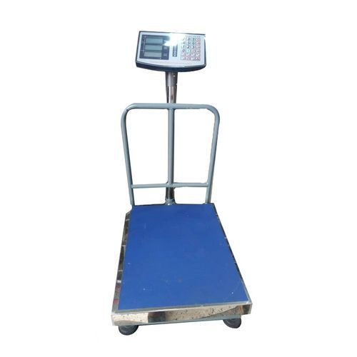 Electronic Rechargeable Digital Weighing Scale Of 300Kgs-Silver