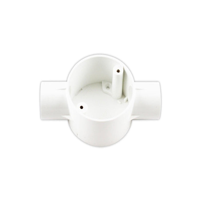 PVC Junction Box 2 Way WHITE - 20MM Tronic CP JUN2-20-WH