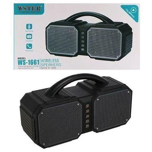 WS-1661 Full Bass Bluetooth Wireless speaker - Black