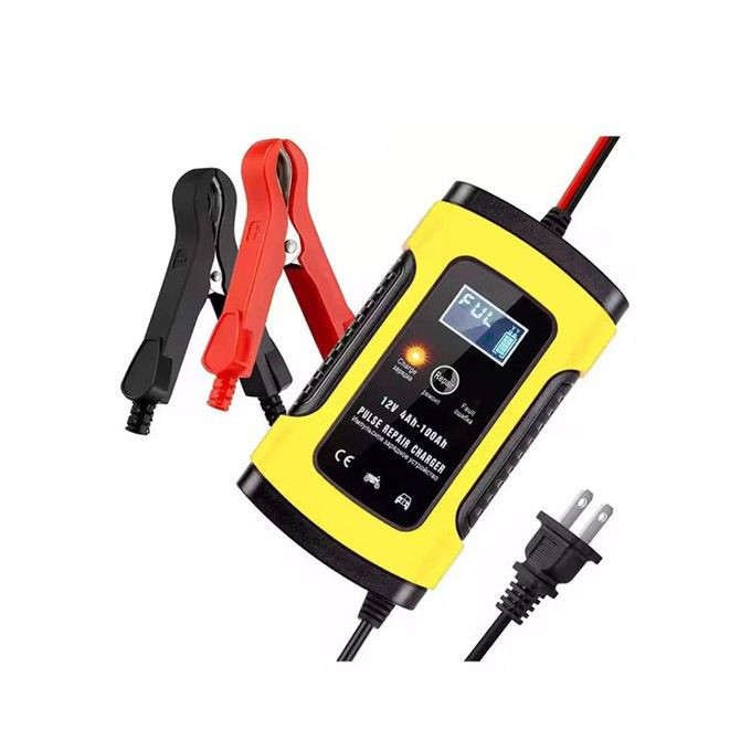 12V Car Battery Charger 6A Automatic Smart Battery Maintainer Trickle Charger with LCD Display Pulse Repair Charger for Car Motorcycle Truck AGM Gel Lead-Acid Batteries - multicolor