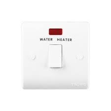 1G 20A DOUBLE POLE SWITCH WITH NEON WITH COVER