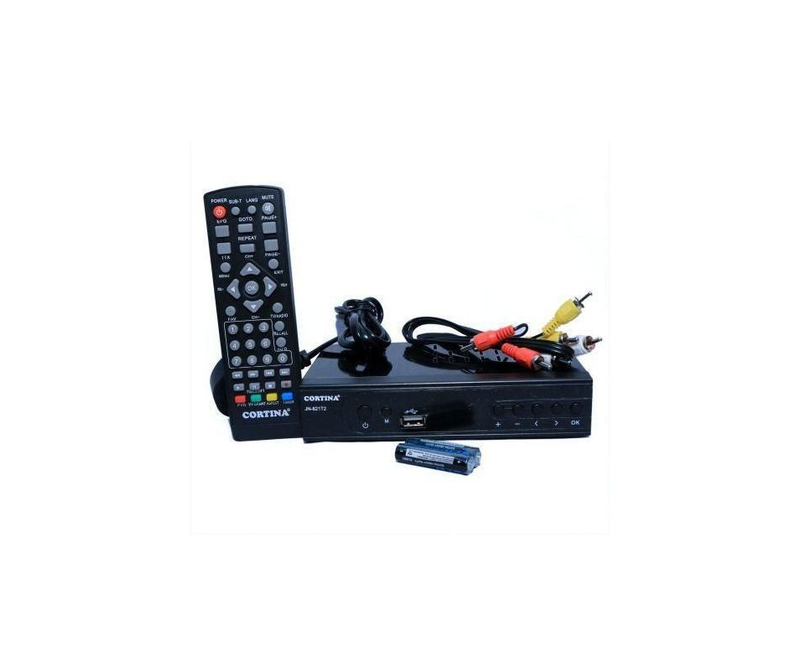 Free To Air Digital Decoder - No Monthly Subscription - Black  Cortina