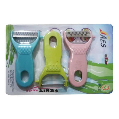 3 Pieces Peelers For Slicing Peeling Cutting Food And Vegetables - Multicolor