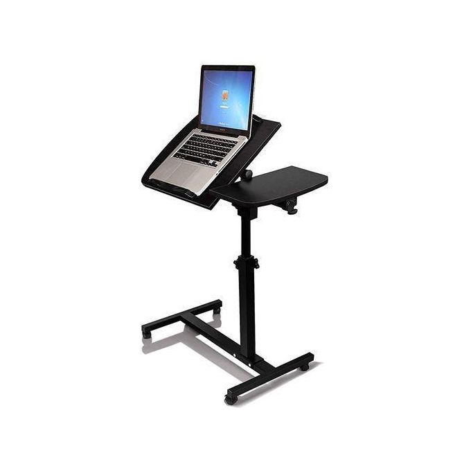 Adjustable Mobile Standing Computer Laptop Table Stand , Black.