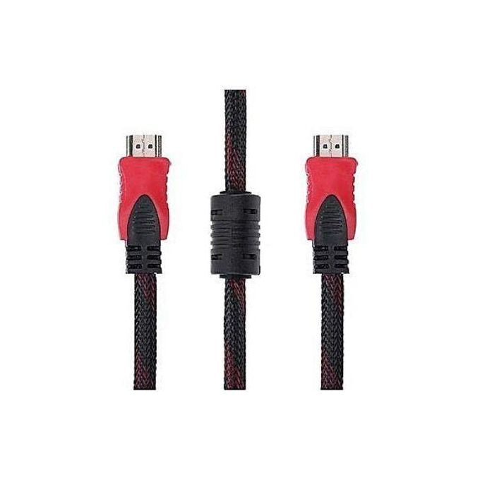 HDMI To HDMI High Quality Picture Cable 5.0 Meters - Black , Red