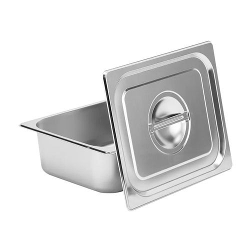 Food Storage Serving Buffet Aluminium Chaffing Dish With Lid-Silver