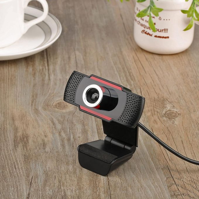 HD USB Web cam Mini Digital USB Camera Video Recording With Built-in Microphone 1080P, Noise Reduction Mic, Auto Focus Wide Angle View for PC, Desktop, Mac, Skype, YouTube, Zoom, Video Calling Web Camera - Black