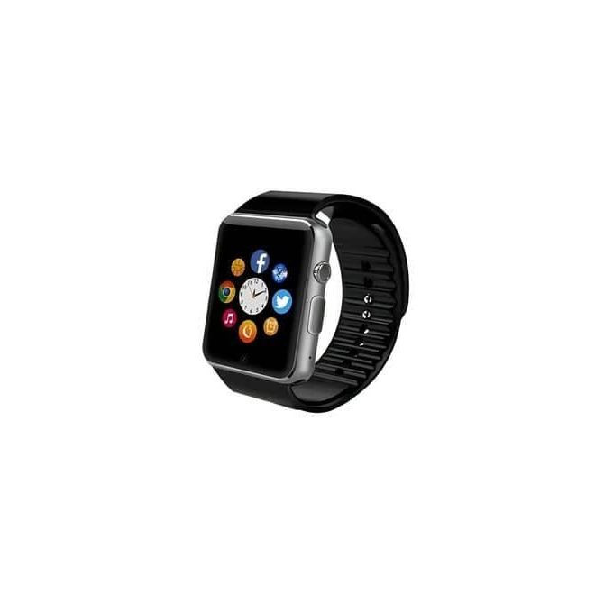 2030 W008 Smartwatch Silicone Band For Android & iOS Supports SIM Card TF Card 250MB RAM Bluetooth Connect Smartphone SMS Synchronous Camera , Video Record , Music FM Radio- Multicolor