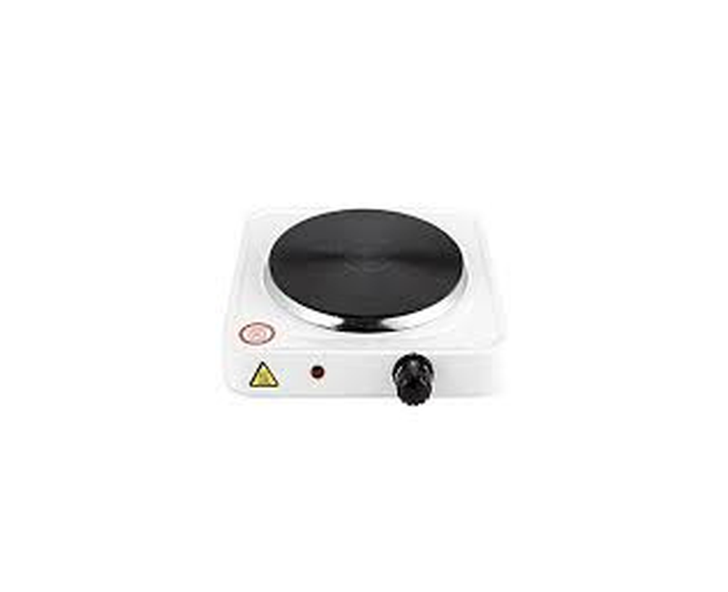 Solid Single Burner Electric Hotplate - White