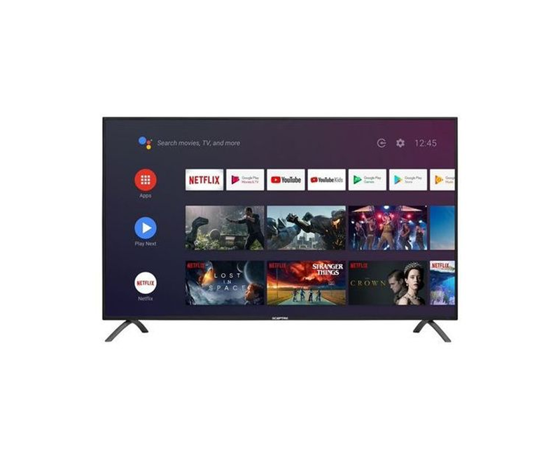 55 Solstar Android 4k Television  Black