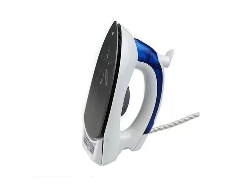 Mini Foldable Travel Steam Flat Iron Box - White,Blue.