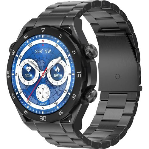 GT8 Amoled Smart Watch, Music Storage upto 1 GB, 1.43 INCHES AMOLED WITH LEATHER Strap + RUBBER Strap, Smart Calling, heart rate, blood oxygen, sport mode, always display on- Multicolor