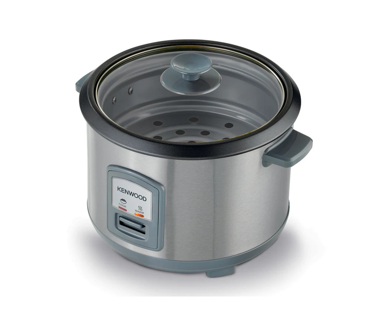 Kenwood Rice Cooker 2.8L with Steam Basket 1000W, RCM71.000SS- Silver