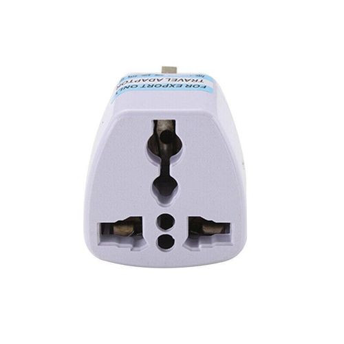 1 Piece Of UK Plug Adapter 3 Pin Universal Adapter Travel Adapter China Converter EU Socket To UK Plug- White