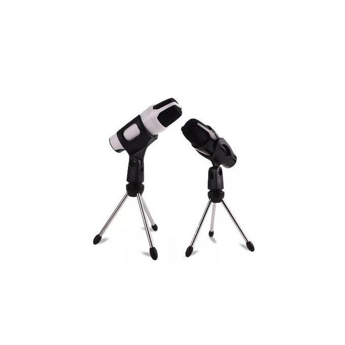 Table Top Portable Tripod Microphone Stand - Black