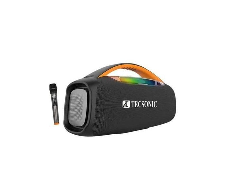 Sayonapps Waterproof Wireless Subwoofer With Microphone With Deep Bass And Very Very Clear Sound Party Speaker-Black