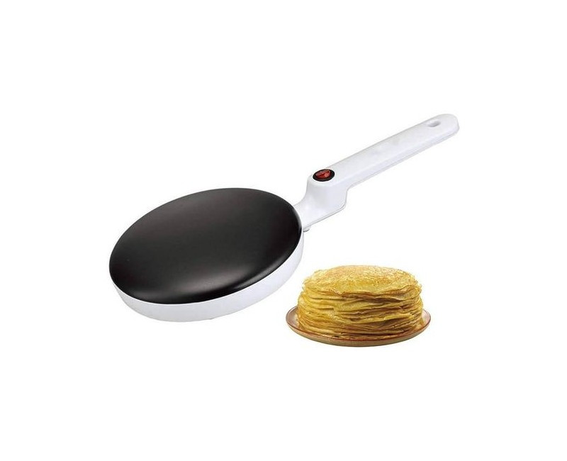 3 Steps Non-stick Chapati Pancake Crepe Maker 20Cm -Black White