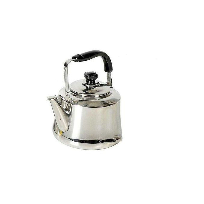 6 Litres Stainless Whistling Tea Boiling Kettle - Silver