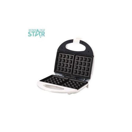 2 Slices Sandwich Waffle Maker Snacks For Breakfast -Black/White