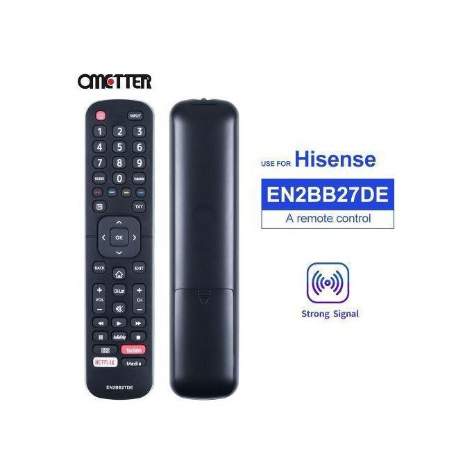 Suitable For Hisense Smart LCD TV Replacement Remote Control EN2BS27H EN2BB27DE EN2A27HT EN2D27 EN2BO27H EN2D27Z EN2BI27H - Black