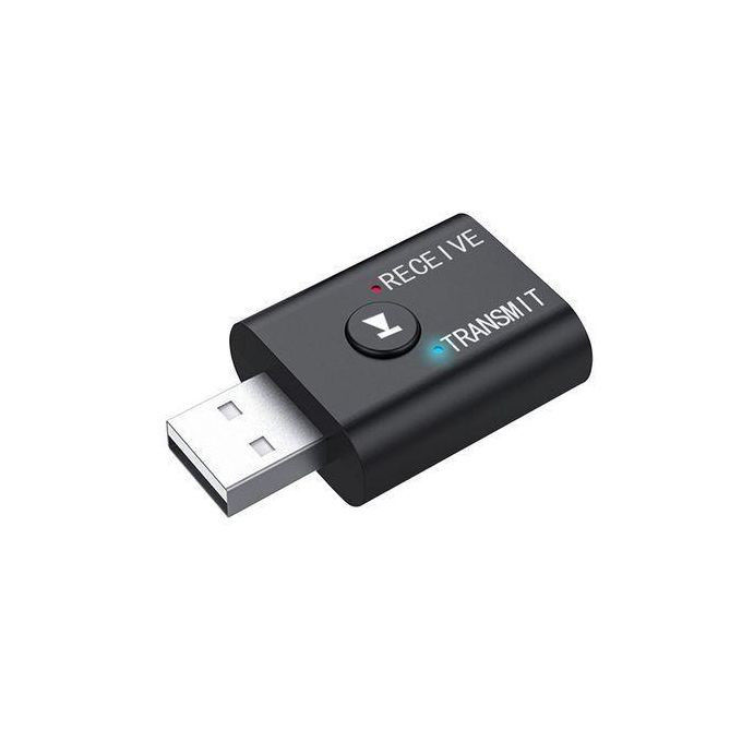 Bluetooth 5.0 Audio Receiver Transmitter 2 IN 1 RCA USB - Black