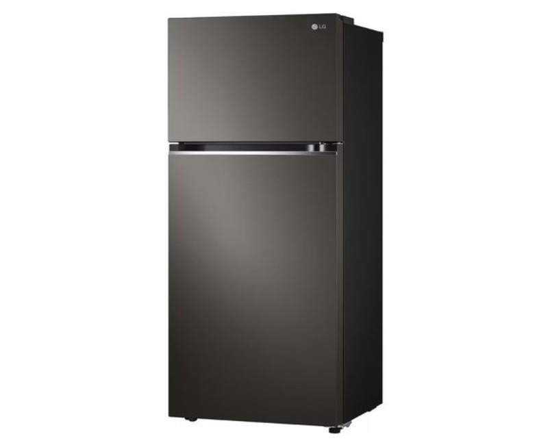 LG Fridge 395 Litres, Top Freezer 2 Doors Refrigerator with Smart Inverter Compressor, Matt Black Finish GLB492PXGB