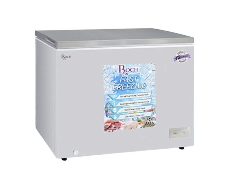 Roch 310 Litres Defrost Deep / Chest Freezer RCF-310 G-E (Sliding Glass) - Grey