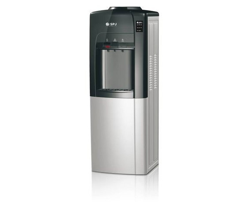 SPJ Hot And Cold Water Dispenser 3taps And Fridge Compartment - Grey
