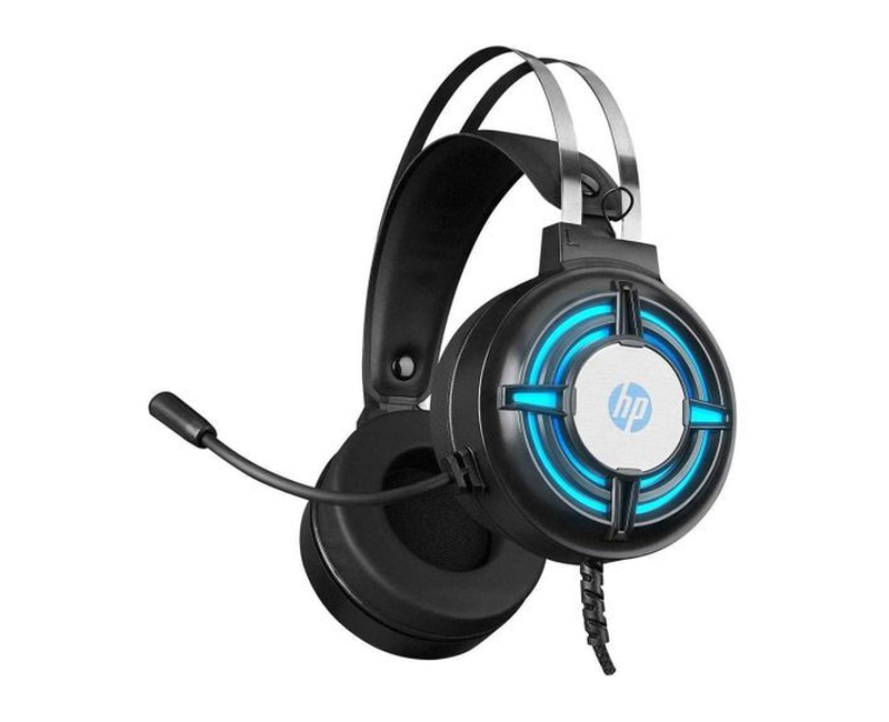 H120 USB 2 Pin Gaming Headset with Mic, 7.1 Stereo Sound, Powerful Bass, Noise Reduction- Black