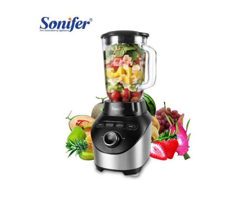 Electric Powerful Commercial Blender For Making Juice And Smoothies With Ice Crushing Function-Transparent
