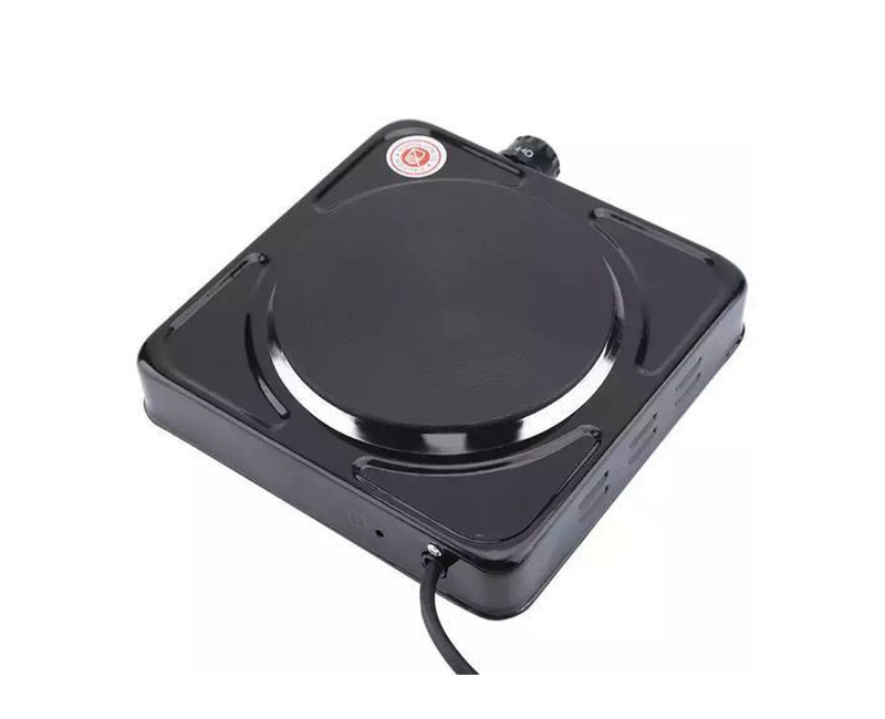 Quality Electric Single Solid Hotplate-Black