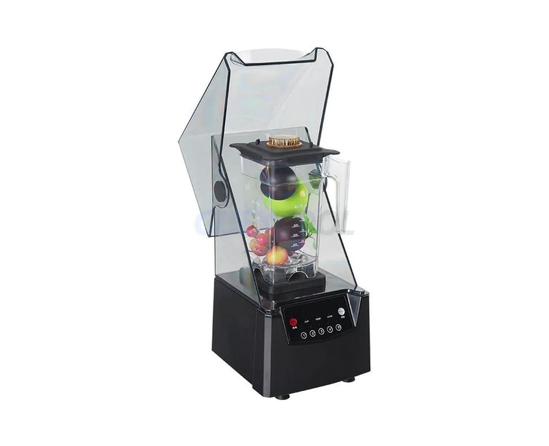 2 Liters Large Capacity Commercial Blender With Thick Sound Proof Cover For Mking Juices Smoothies-Transparent