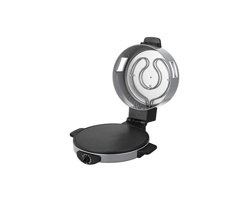 2-in-1 Stainless Steel Arabic Bread & Pizza Maker With Non-Stick Coating-