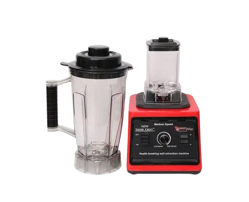 3 Liters Commercial Blender With Big And Small Plastic Jar - Multicolor