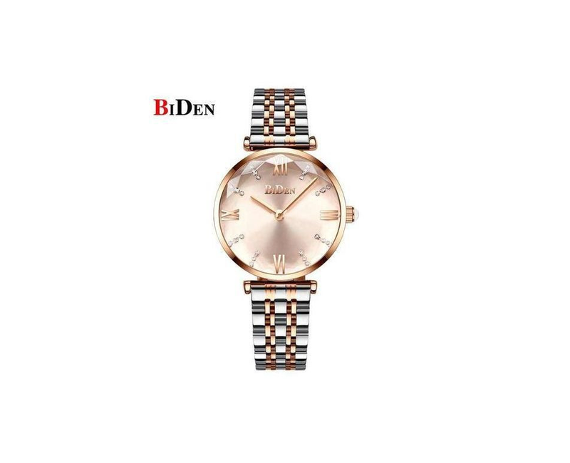 Womens Stainless Steel Desginer Analog Watch - Silver,Goold