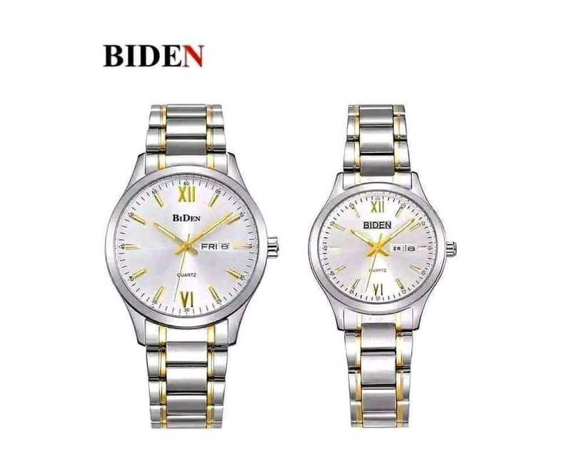 A Pack Of His And Hers Stainless steel Watches - Silver, Gold