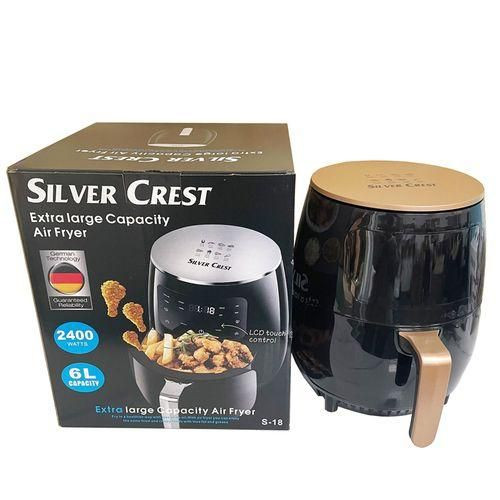 SILVER CREST Extra Large Capacity Digital Air Fryer Of 6 Liters - Green,Black