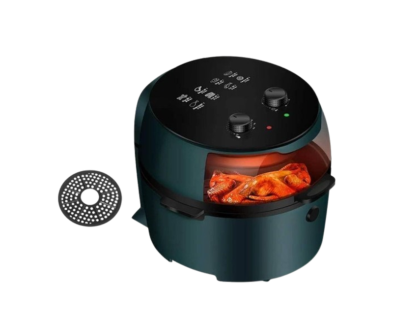 11 Liters Airfryer With Observation Window For Cooking Food Without Oil - Multicolor
