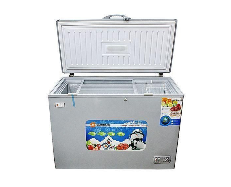 400 Liters Chest Freezer Deep Freezer That Keeps Cool For Longer Hours Even Without Power-Silver/Grey